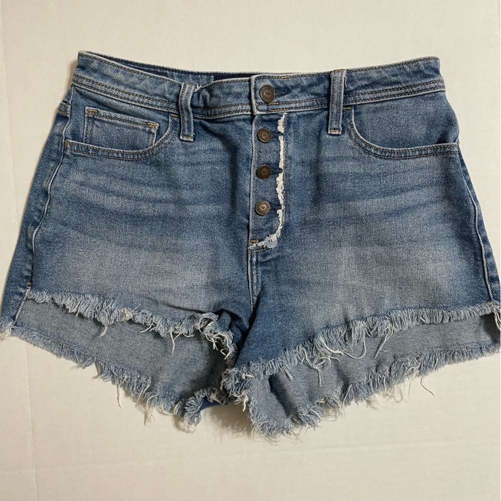 Hollister high rise mom shorts button fly size 28